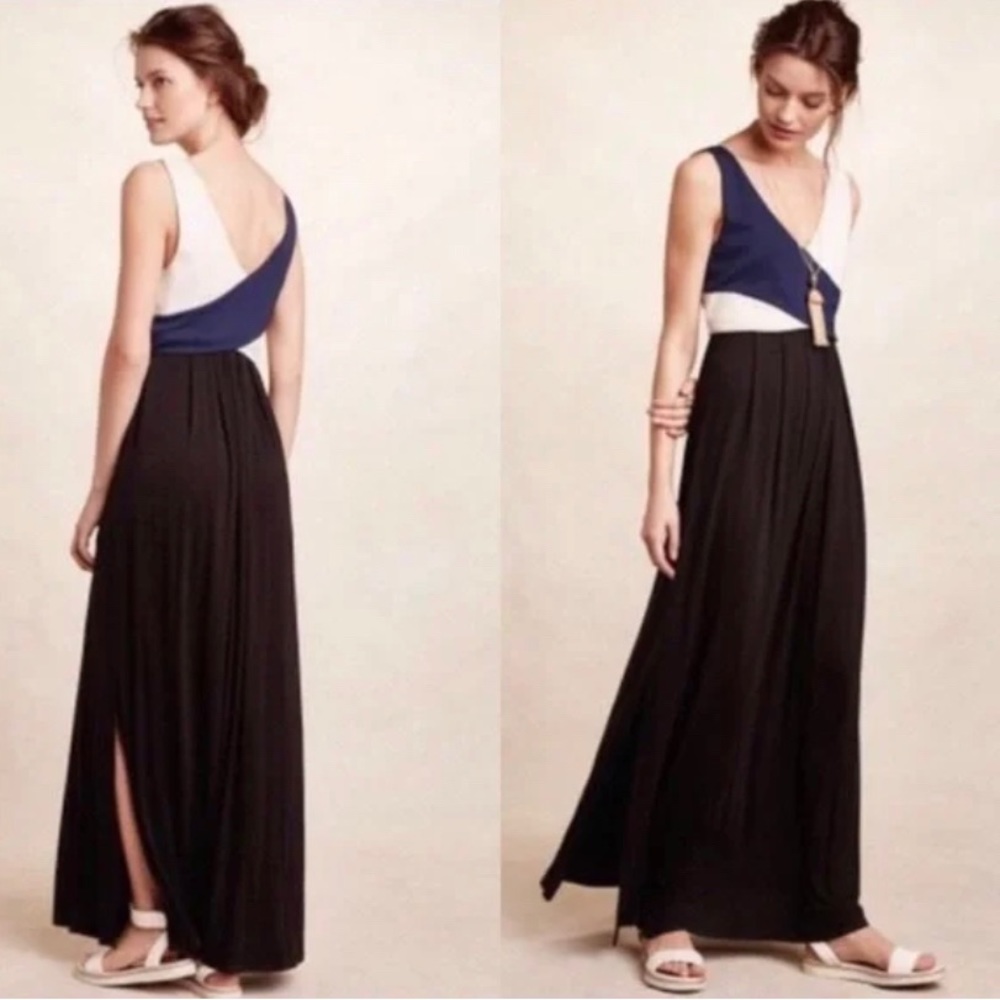 Anthropologie Elysian Maxi Dress Colorblock by Maeve